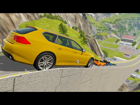 Big & Small Cars vs Car Jump Challenge 😱 BeamNG.Drive