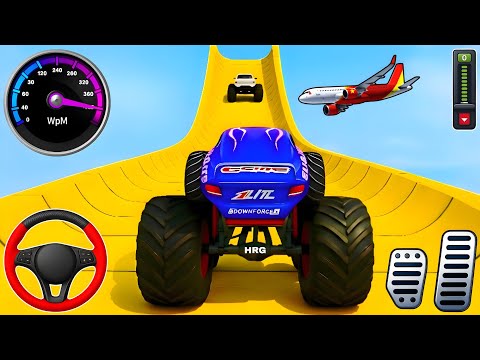 Monster Truck Mega Ramp Extreme Racing - Impossible GT Car Stunt Driving - Android Gameplay #21
