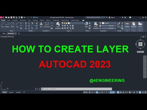 How to create a layer in Autocad 2023