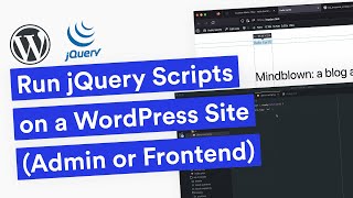 Run jQuery Scripts in WordPress Admin or Frontend
