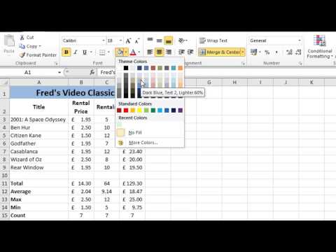 Excel 2010 Tutorial For Beginners #7 - Formatting Worksheets (Microsoft Excel)