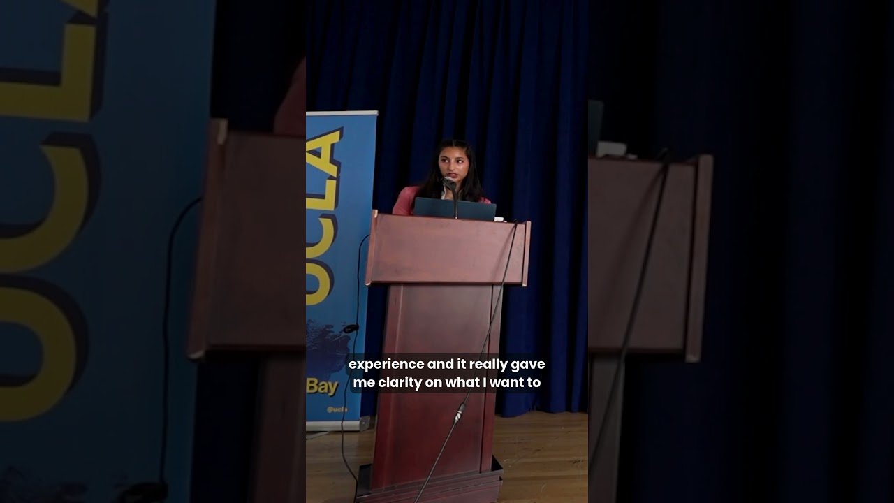 Riya presenting Biomedical Research project at Lundquist Institute