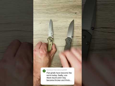 Hollow grinds - Better edge performance and edge life (feat. Chris Reeve Sebenza & Benchmade 940)