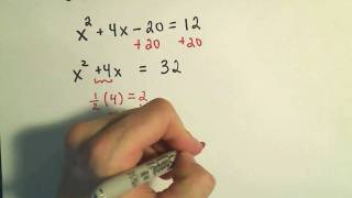 Completing the Square to Solve Quadratic Equations: More Examples - 1
