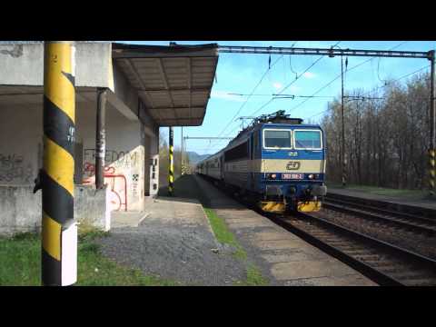 Průjezd vlaku R 609 Svatava (ČD 363.108) - Želénky, 24. 4. 2013