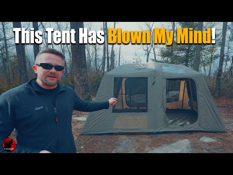 You Won't Believe This Tent!!! - MC ToMount 10 Person Inflatable Hot Tent Tent