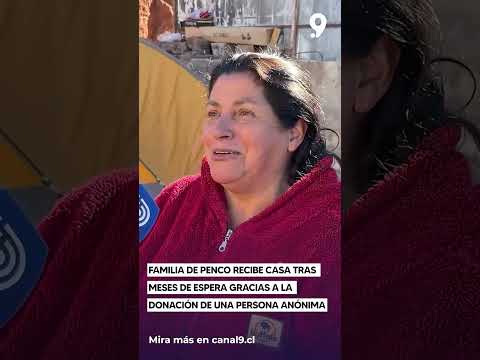Familia de Penco recibe casa tras meses de espera gracias a la donación de una persona anónima