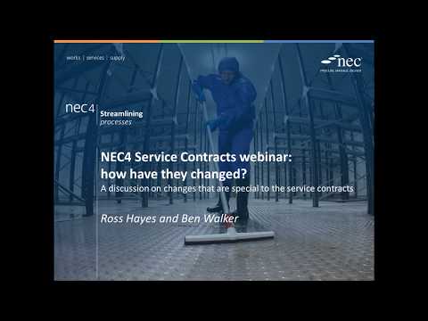 NEC4 Service Contracts webinar: how have they changed?