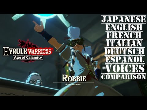 Young Robbie All 6 Voices Comparison - Hyrule Warriors: Age of Calamity