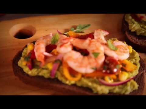 Pico & Shrimp Avocado Toast