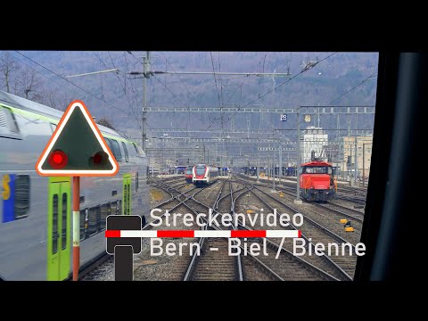 Cab ride Berne - Biel / Bienne - Führerstandsmitfahrt Bern - Biel / Bienne