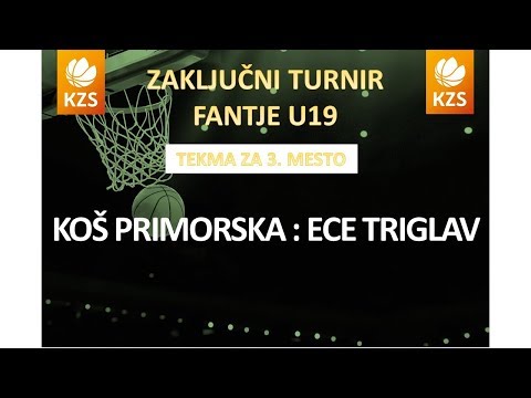 F8MU19 - KOŠ Primorska : ECE Triglav - za 3. mesto - Sezona 2017/18