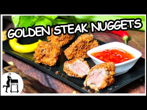 Golden Steak Nuggets | Exklusives BBQ Fingerfood | Die Frau am Grill