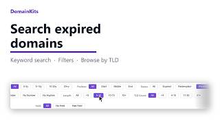 How to Find Expired Domains in 2026 with DomainKits: Keyword, Filters, TLD