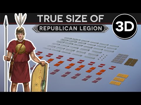 True Size of a Roman Legion of the Punic Wars (3D) DOCUMENTARY