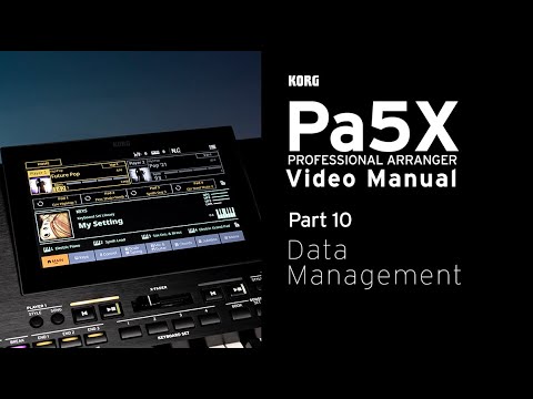 Pa5X Video Manual Part 10: Data Management
