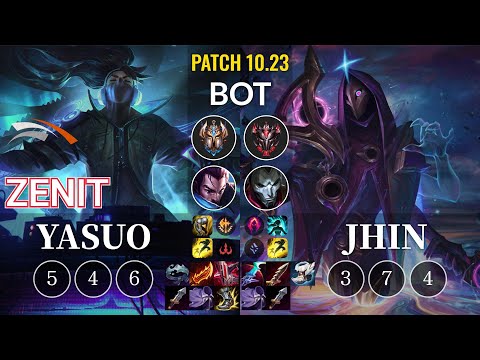 HLE Zenit Yasuo vs Jhin Bot - KR Patch 10.23