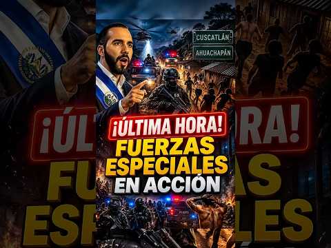 🚨 ¡ÚLTIMA HORA! Bukele despliega Fuerzas Especiales en Cuscatlán y Ahuachapán 😱