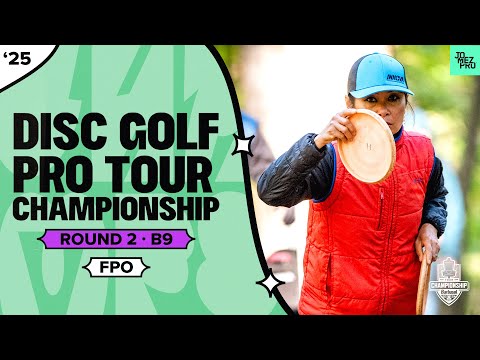 2025 DGPT Championship | FPO R2B9 | Saarinen, Scoggins, Handley, Fajkus | Jomez Disc Golf