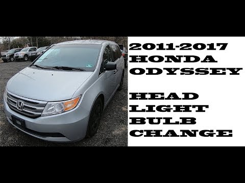 How to replace change Headlight bulbs in Honda Odyssey 2011–2017