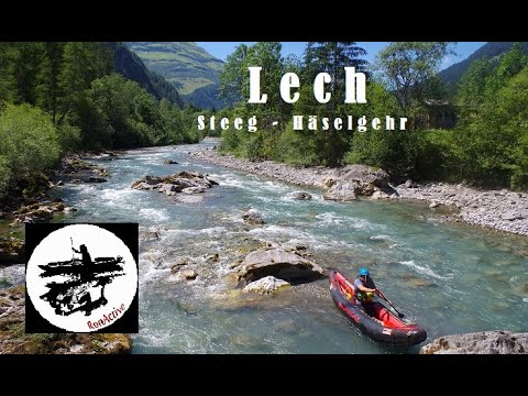 Lech Steeg bis Häselgehr Wildwasser WW 2 - 3 im Drago Rossi Mafia Lechtal GoPro