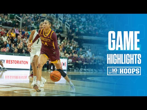 Minnesota at Michigan State | Highlights | Big Ten Women's Basketball | 03/01/2025