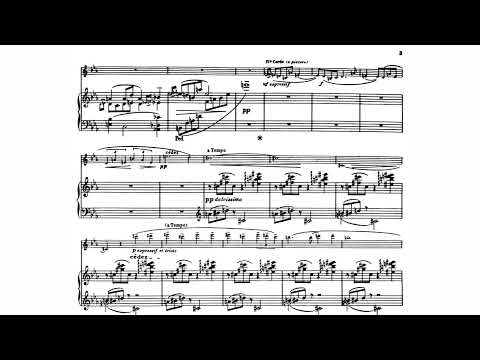 Henri Tomasi - Chant Corse for Alto Saxophone and Piano (1932) [Score-Video]