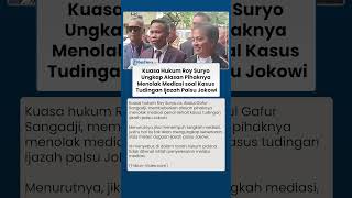 Kuasa Hukum Roy Suryo Ungkap Alasan Pihaknya Tolak Mediasi Kasus Ijazah Palsu Jokowi