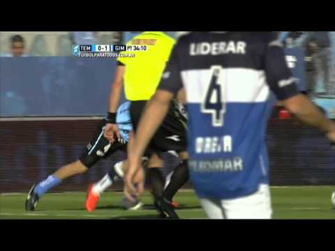 Gol de Licht. Temperley 0 - Gimnasia 2. Fecha 28. Primera División 2015. FPT.