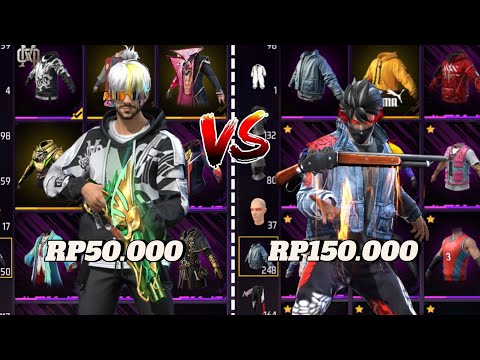 FF ACCOUNT REVIEW PRICE 50,000 VS 150,000!! EVOMAXX AVAILABLE🥶🔥