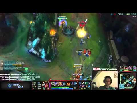 Some challenger Lee Sin plays on Cabochard stream