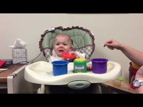 Deaf baby hears for first time