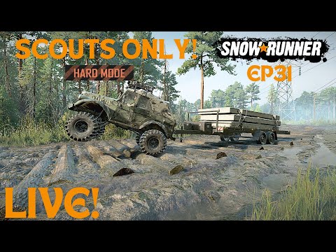 Last Of Seismic And More Logging! Extreme Hard Mode Scouts Only Gameplay Episode 31 SnowRunner