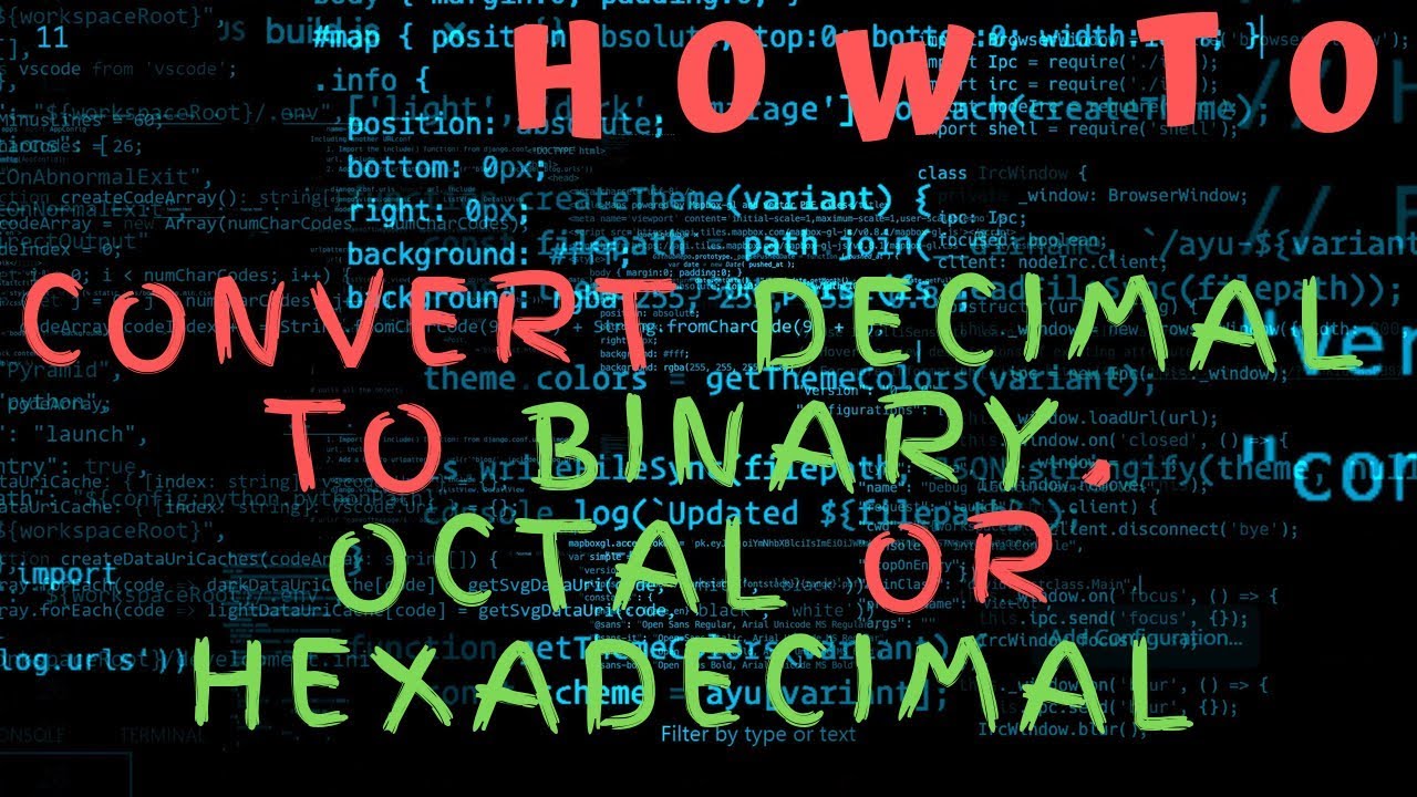 How to convert a decimal to Binary, Octal or Hexadecimal numbers in Python and vise versa
