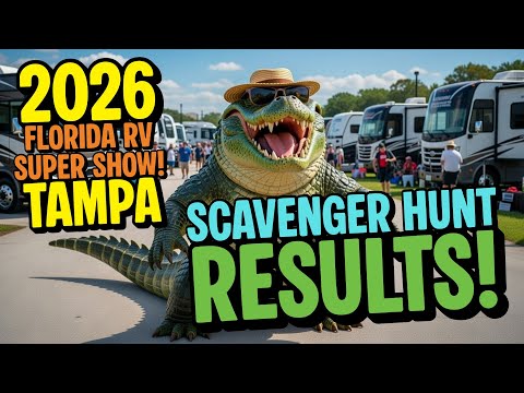 We Completed Our Crazy RV Super Show Scavenger Hunt!
