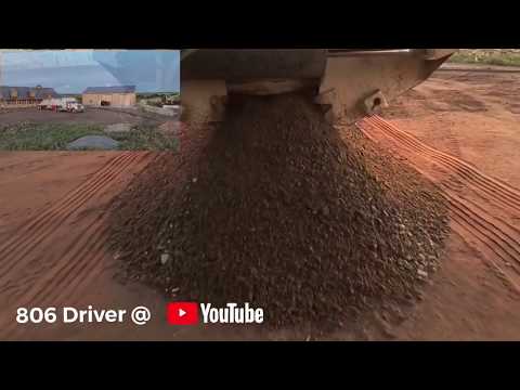 806 Driver Bellydump Action, Hauling Rock/Aggregate, Trucker Vlog and Ride along.