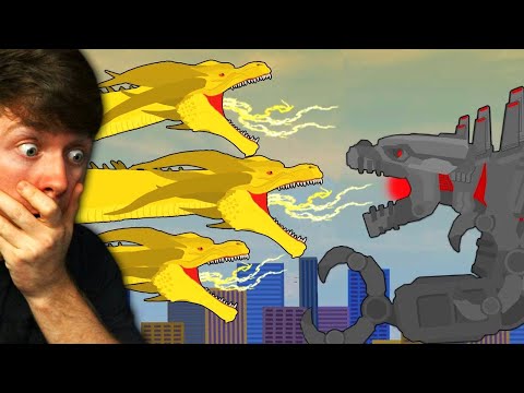 KING GHIDORAH vs MECHAGODZILLA the CRAZY FIGHT