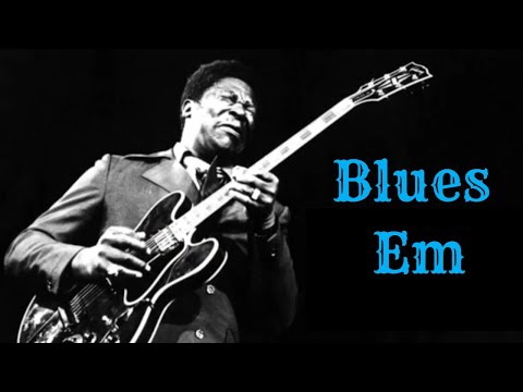E Minor Blues Guitar Backing Track BB King Style