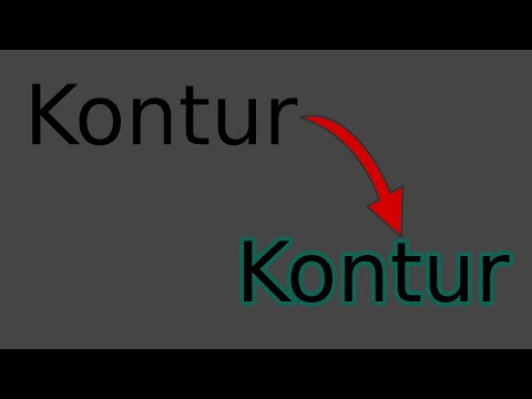 Gimp Tutorial Kontur um Text