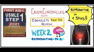 REPRODUCTIVE PT. 2 || FIRST AID REVIEW || The 20th Notebook || HIGH YIELD NEET/NEXT/INI-CET/USMLE ||
