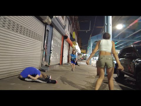 WALKING THROUGH PHILADELPHIA DRUG INFESTED STREETS AT NIGHT
