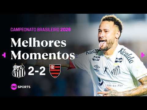NEYMAR “SALVA” O SANTOS COM DOIS GOLS, PAQUETÁ MARCA E JORGINHO É EXPULSO | SANTOS 2X2 FLAMENGO