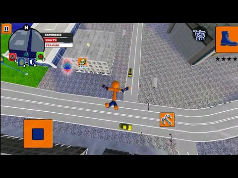 Spider Stickman Rope Hero - Car Mission