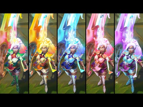 All Winterblessed Senna Chromas (League of Legends)