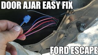Ford Escape Passenger Door Ajar Fix "How to"