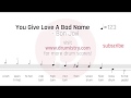 Bon Jovi You Give Love A Bad Name Drum Score