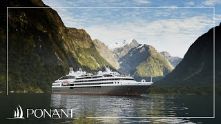 preview picture of video 'Cruise in New Zealand by Ponant: discovery of Milford Sound'