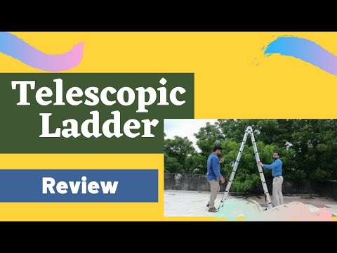 Aluminium foldable telescopic ladder