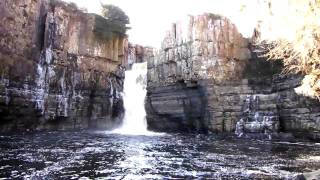 preview picture of video 'High Force Waterfall, Upper Teesdale, County Durham, England, UK, 3/2010'