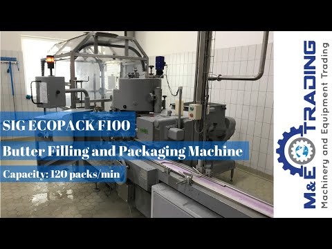 SIG Ecopack F100 Butter Filling and Packaging Line including a Banhil Case Packer